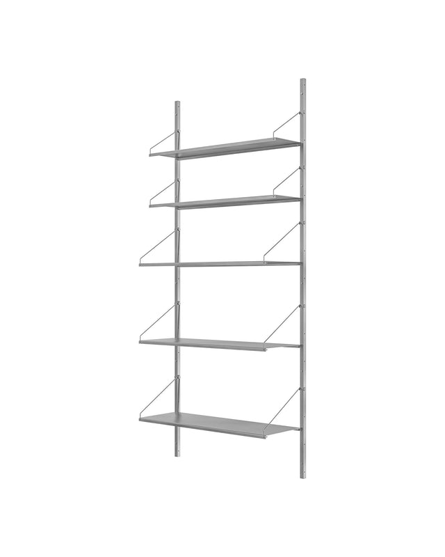 Wandregal | Shelf Library Single Section| Stainless Steel | H185.2 / B80