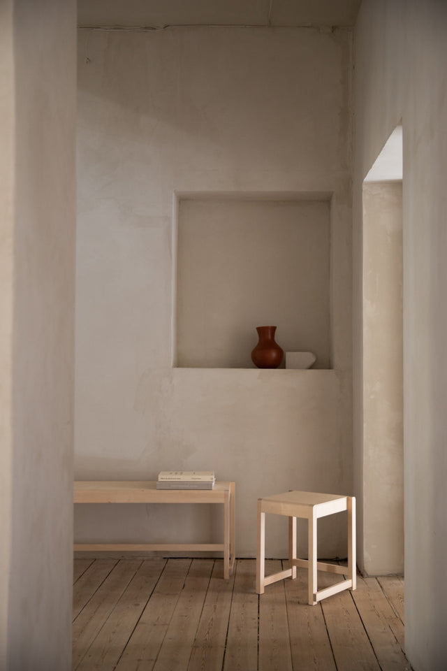 Hocker | Low Stool Natural Birch