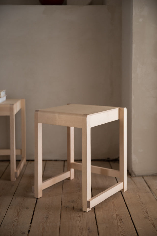 Hocker | Low Stool Natural Birch