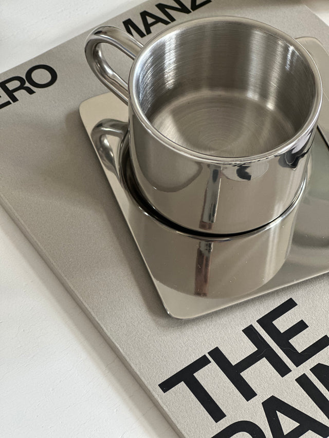 stainless steel coffee cup