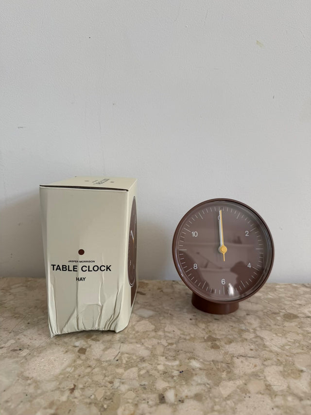 Tischuhr | Table Clock (Recycled) | Brown B-Ware