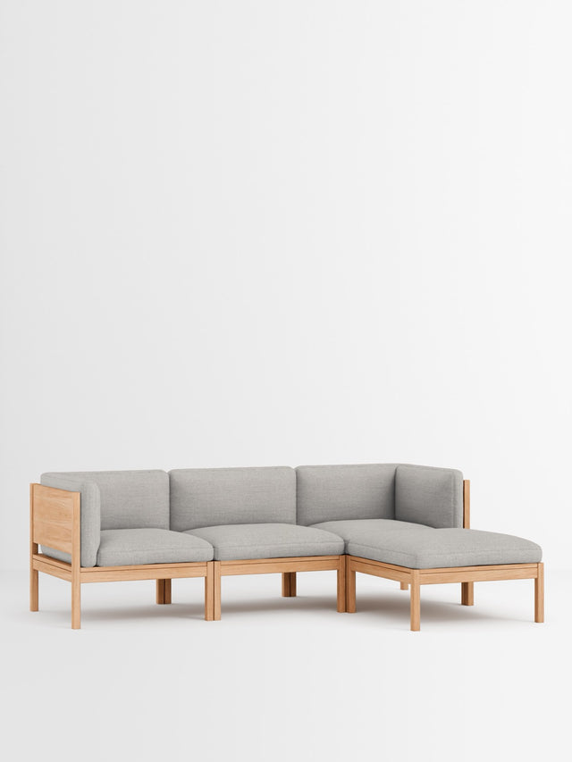 Moebe Sofa | 3-seater with side arms and chaise longue