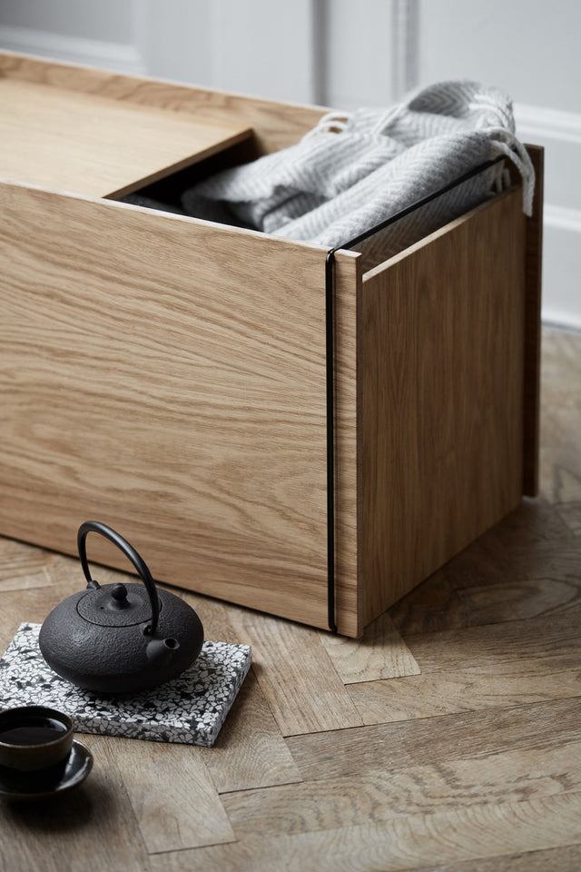 Stacking box oak natural black | B goods