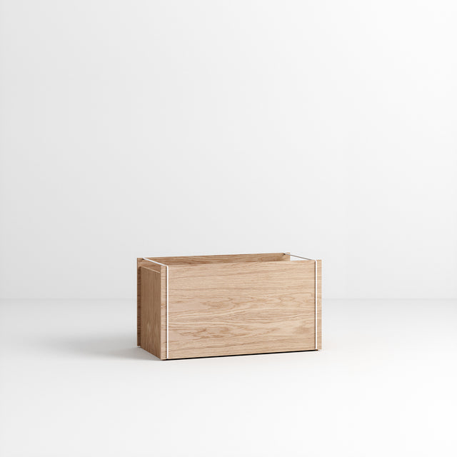 stacking box natural oak