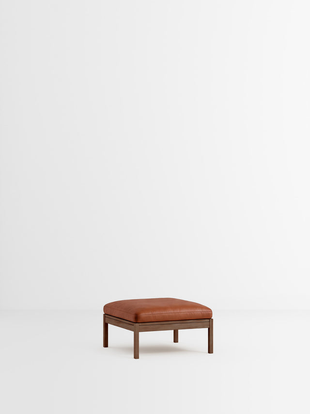Moebe Sofa | Ottoman – Leder Cognac / Räuchereiche