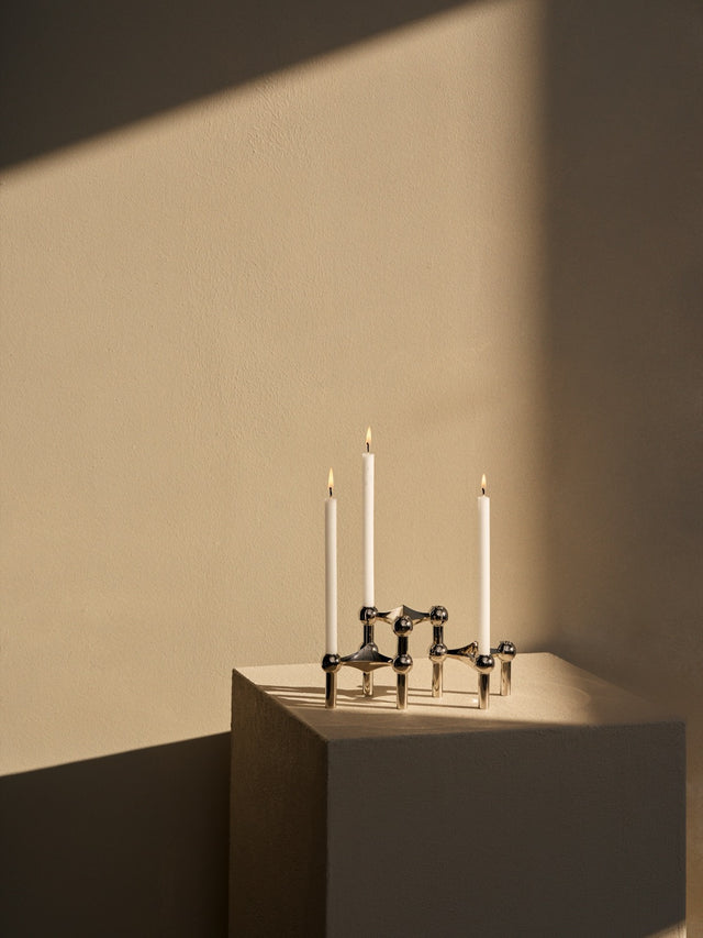 Kerzenständer 3er Set | Stoff Nagel
