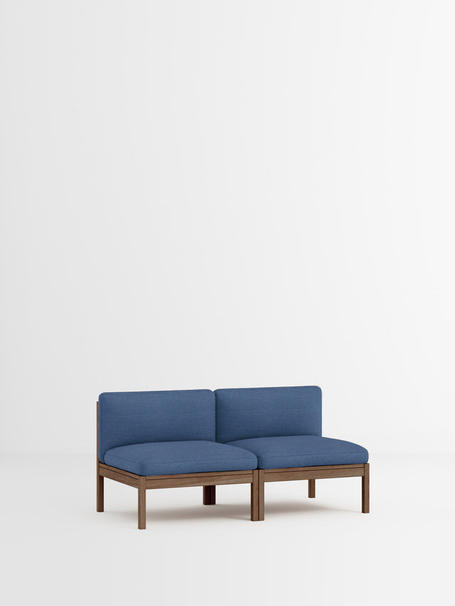 Moebe Sofa | 2-Sitzer – Re-Wool 2 - 767 / Räuchereiche