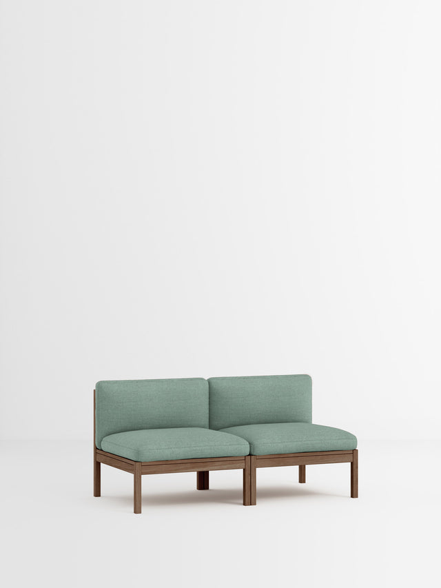 Moebe Sofa | 2-Sitzer – Re-Wool 2 - 868 / Räuchereiche