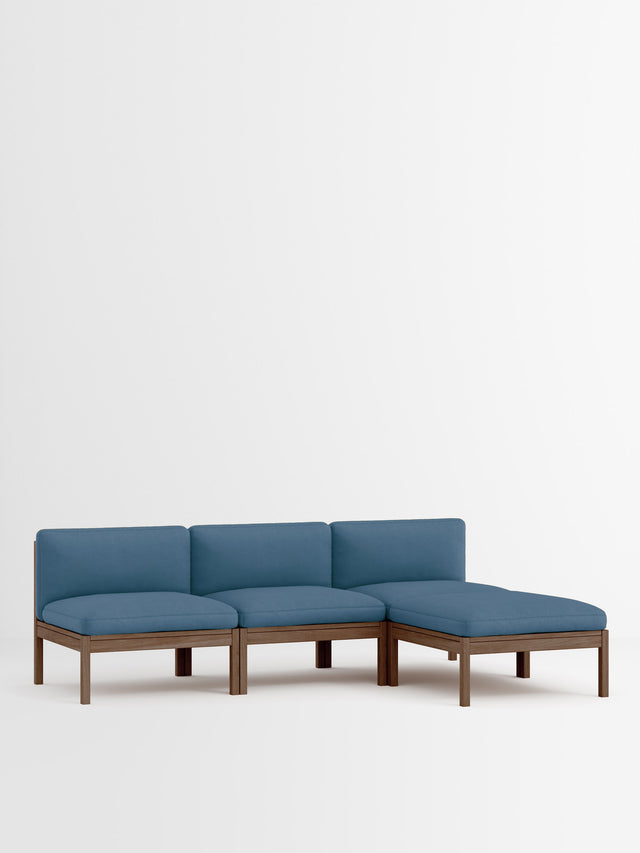 Moebe Sofa | 3-Sitzer mit Chaise Longue – Field 2 - 733 / Räuchereiche