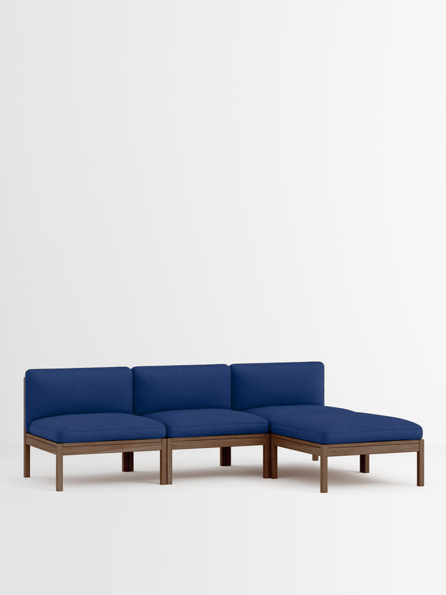 Moebe Sofa | 3-Sitzer mit Chaise Longue – Field 2 - 763 / Räuchereiche