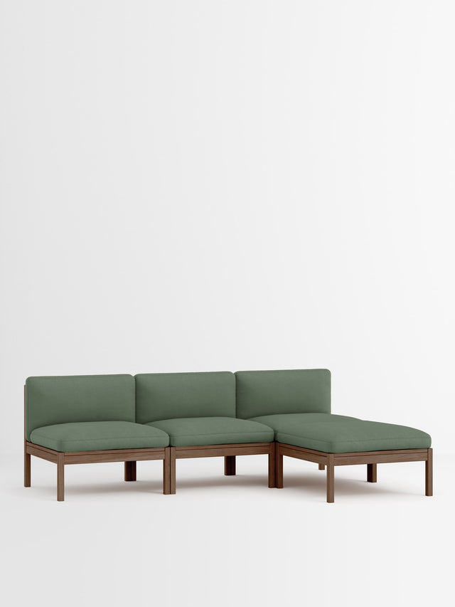 Moebe Sofa | 3-Sitzer mit Chaise Longue – Field 2 - 943 / Räuchereiche