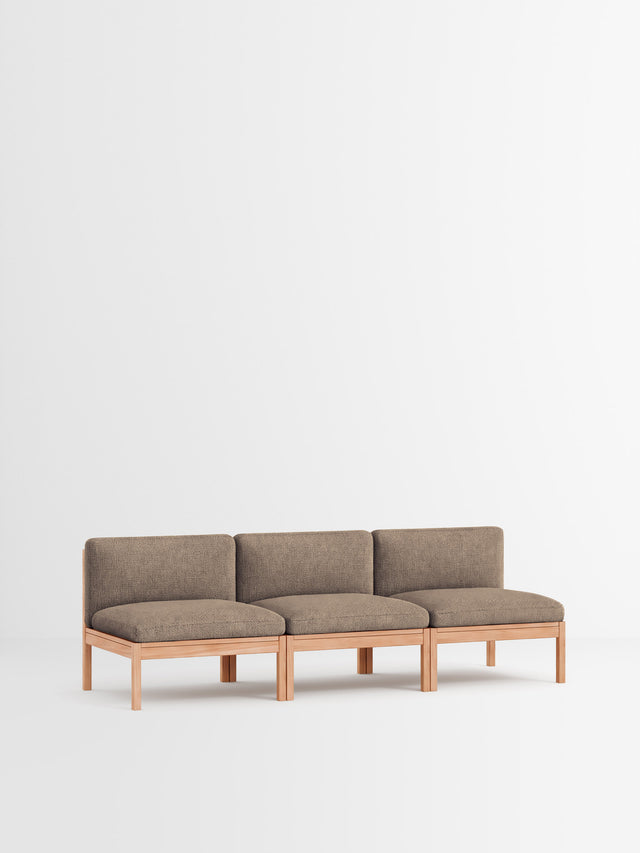Moebe Sofa | 3-Sitzer – Moss - 0013 / Eiche natur