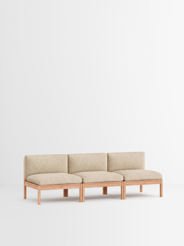 Moebe Sofa | 3-Sitzer – Moss - 0019 / Eiche natur