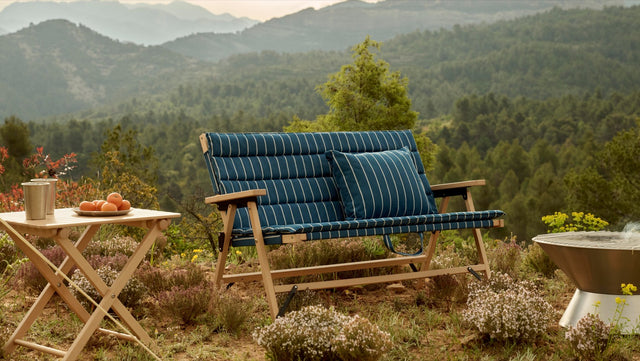 Klappsofa | Outdoor Market | Blau/Beige