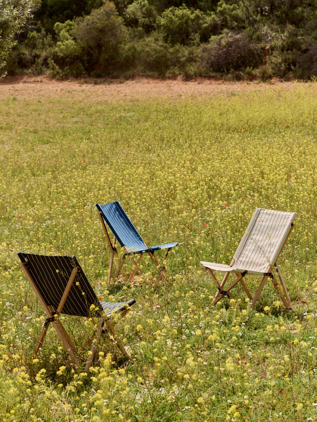 Klappstuhl | Outdoor Market | Beige/Rot