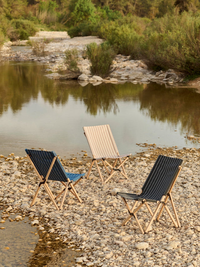 Klappstuhl | Outdoor Market | Beige/Rot