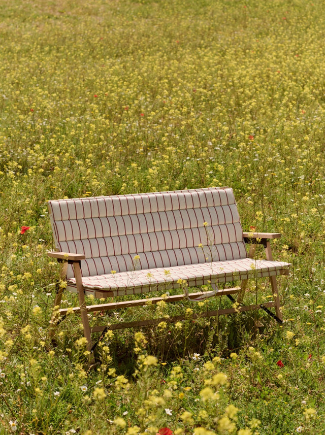 Klappsofa | Outdoor Market | Beige/Rot