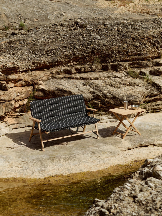 Klappsofa | Outdoor Market | Schwarz/Beige