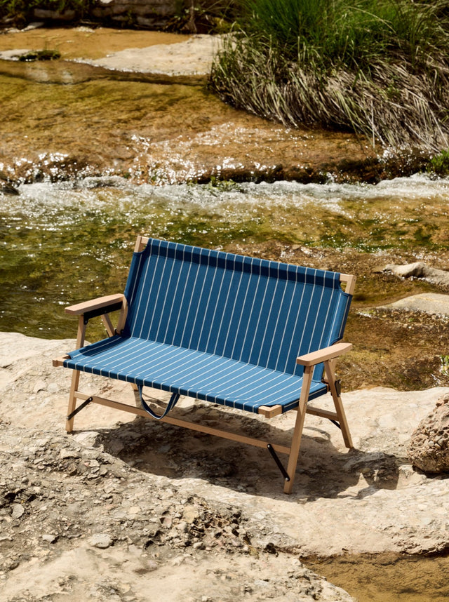 Klappsofa | Outdoor Market | Blau/Beige