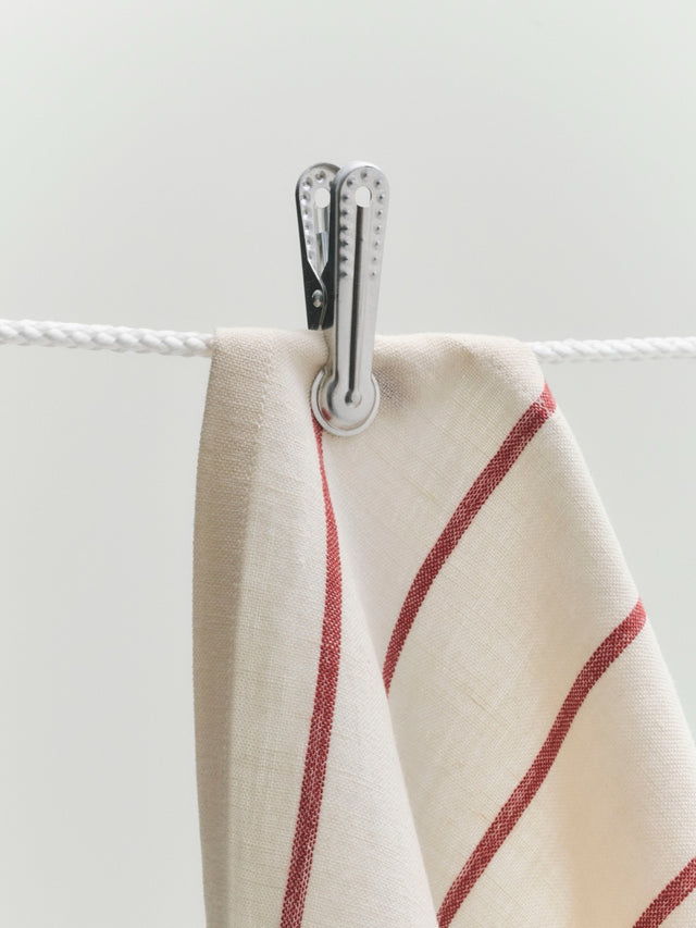 Geschirrtuch 2er Set | Outdoor Market | Beige/Rot