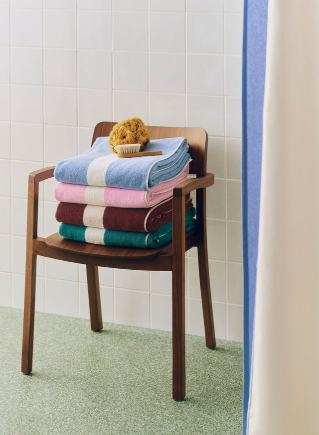 Badetuch 100x150cm | Stripe | Dusty Blue