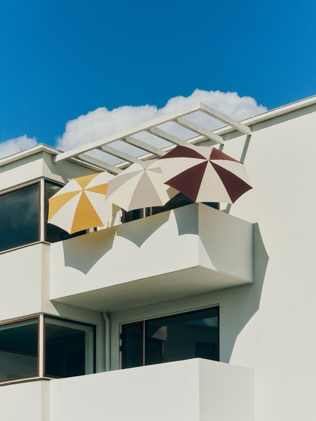 Sonnenschirm | Terrazza Parasol  | Octagon | Off-white and grey