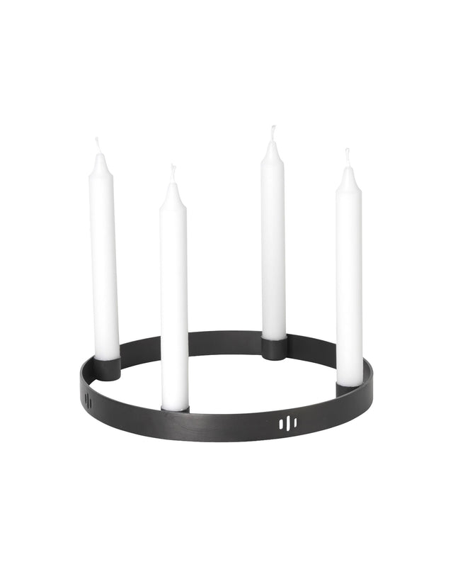 Kerzenhalter | Candle Holder Circle Small Black