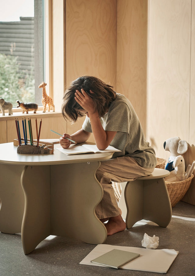 Hocker | Slope Stool - Cashmere