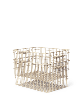 Stackable baskets | Cala set of 2 - cashmere