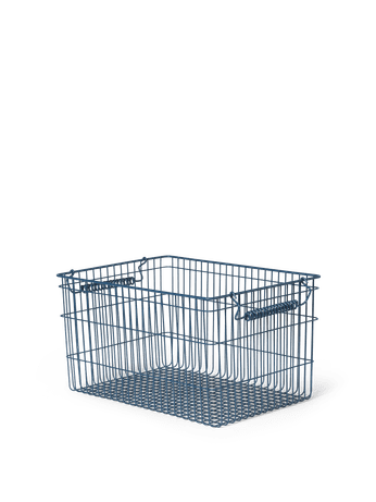 Stackable baskets | Cala Set of 2 - Dark Blue