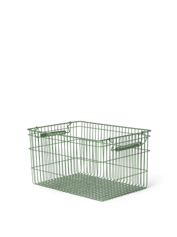 Stackable baskets | Cala Set of 2 - Verdant Green