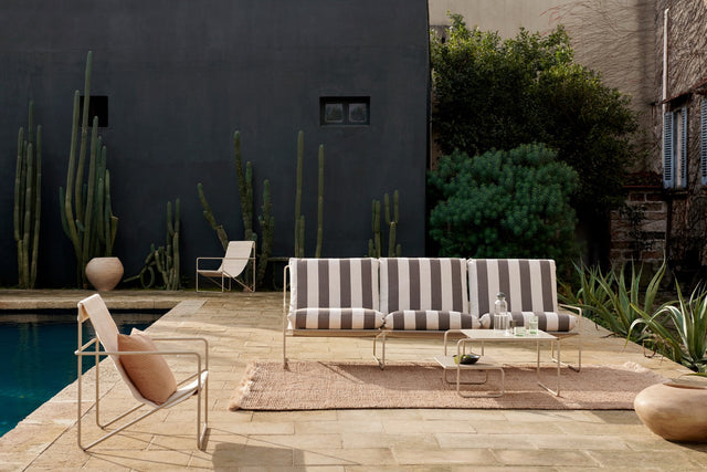 Outdoorsofa | Desert | 3 Seater gestreift