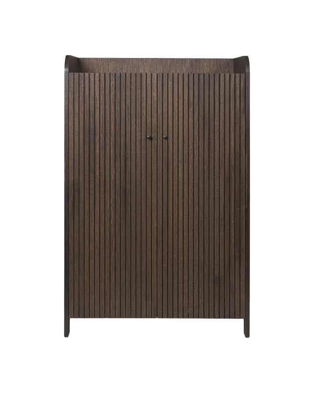 Schrank | Sill Cupboard Low - Dunkel gebeizte Eiche