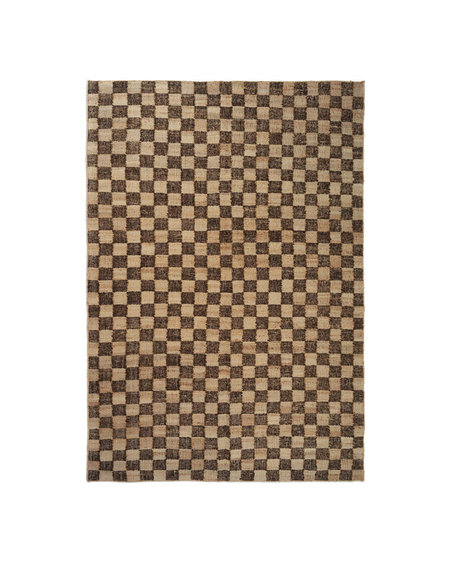 Teppich | Check Woll Jute