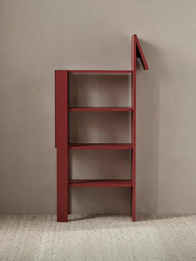Regal | Giraffe Bookcase - Poppy Red