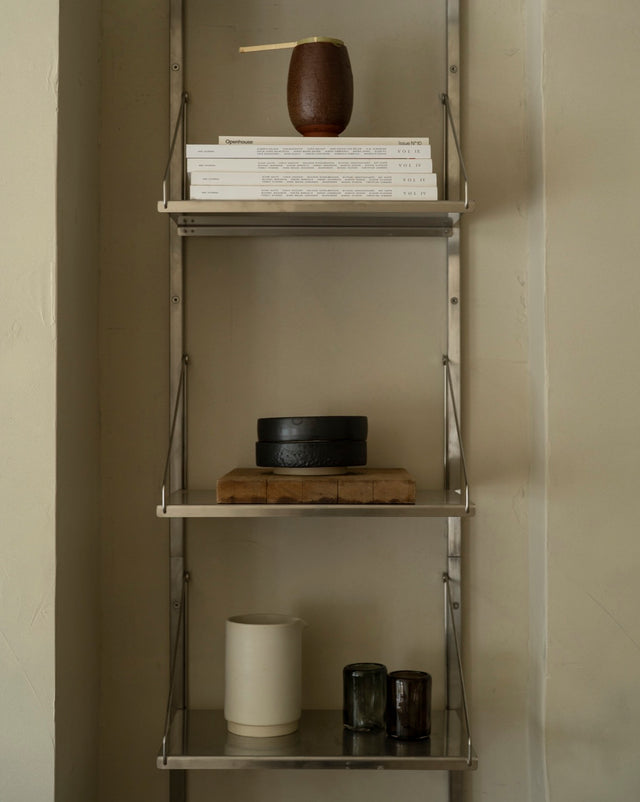 Wandregal | Shelf Library Single Section| Stainless Steel | H108.4 / B40