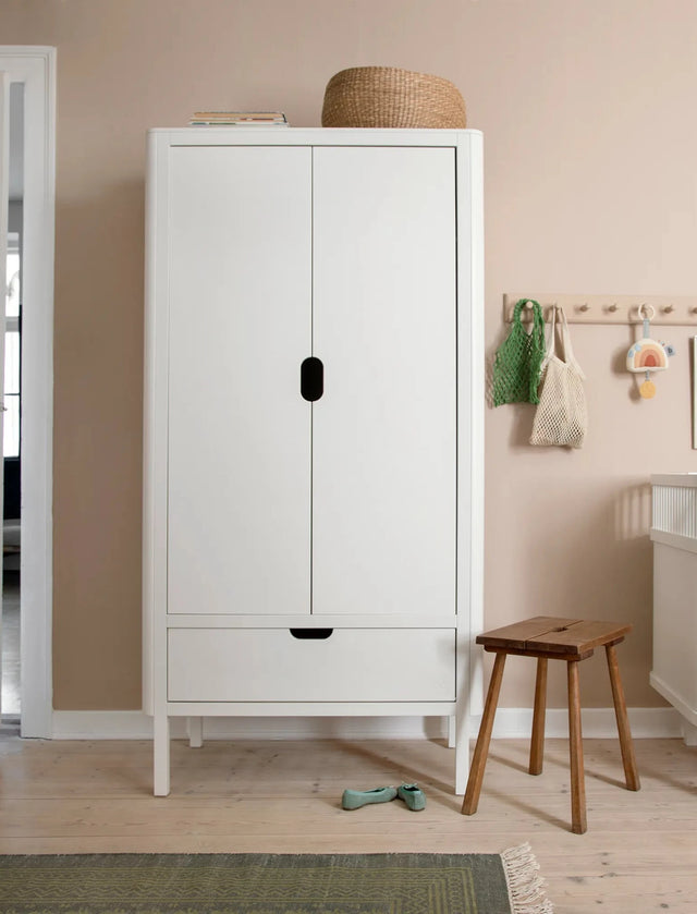 Sebra wardrobe, 2 doors, classic white