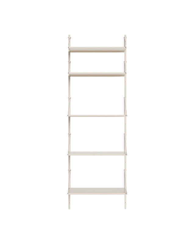 Wandregal | Shelf Library Single Section | Warm White Steel | H185.2 / B60