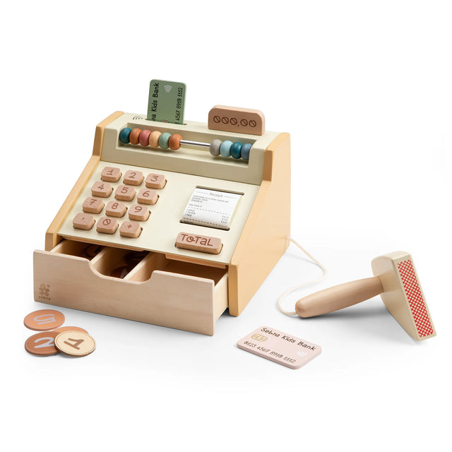 wooden cash register