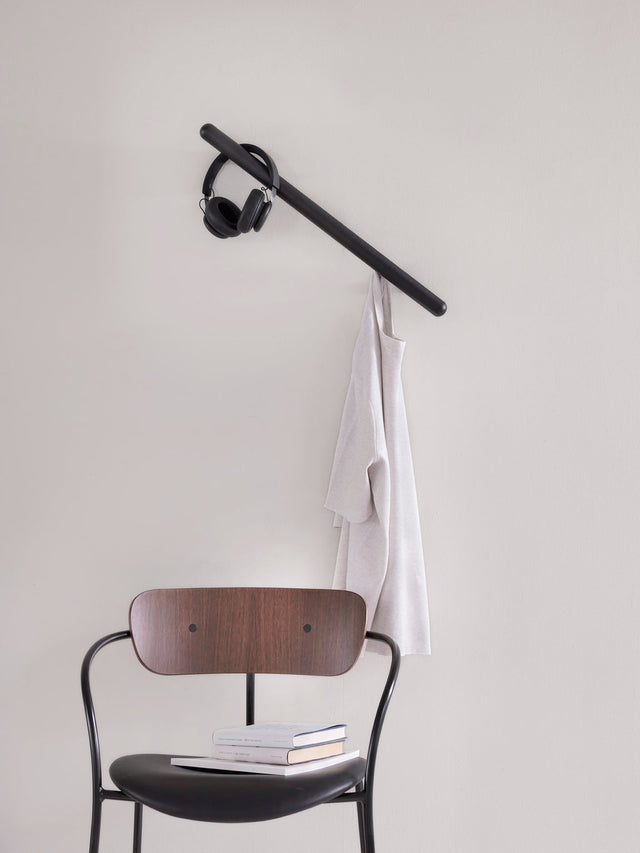 Hook rail | Haldar 60cm black oak